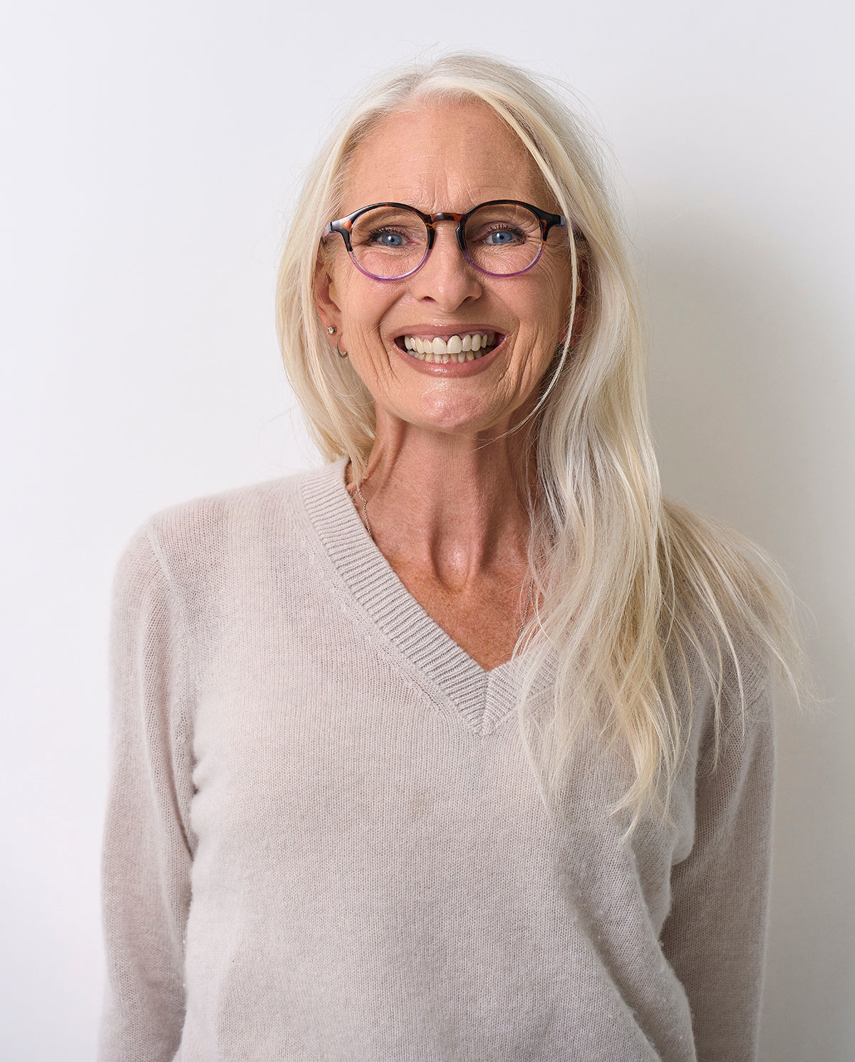 OjeOje A Reading glasses - tortoise/purple
