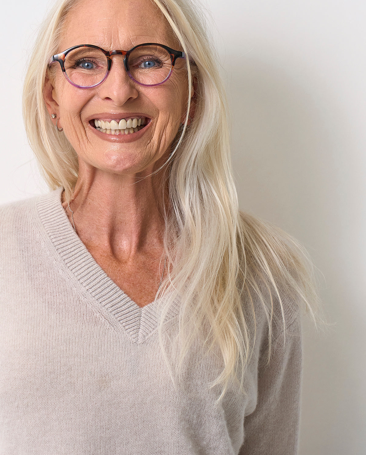 OjeOje A Reading glasses - tortoise/purple