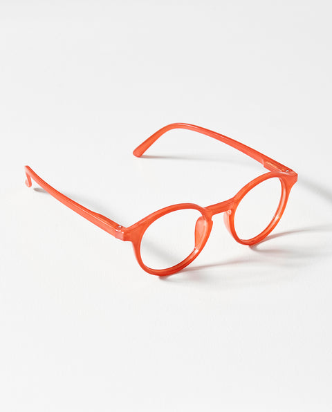 OjeOje A Clear lens glasses - red