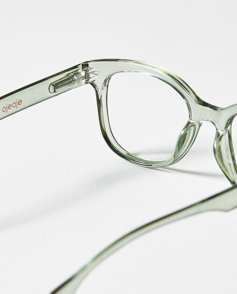 OjeOje B Clear lens glasses - green