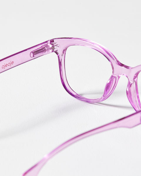 OjeOje B Clear lens glasses - purple