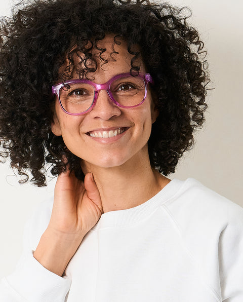 OjeOje B Clear lens glasses - purple