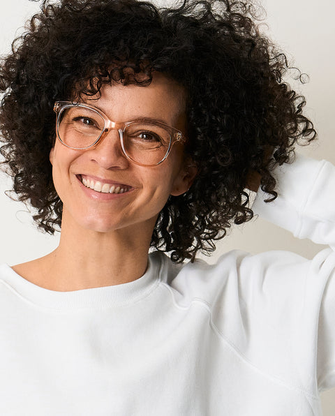 OjeOje B Clear lens glasses - sand