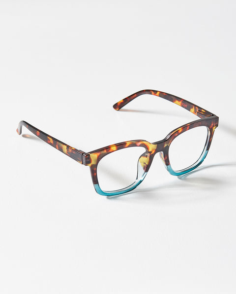 OjeOje D Reading glasses - tortoise/blue