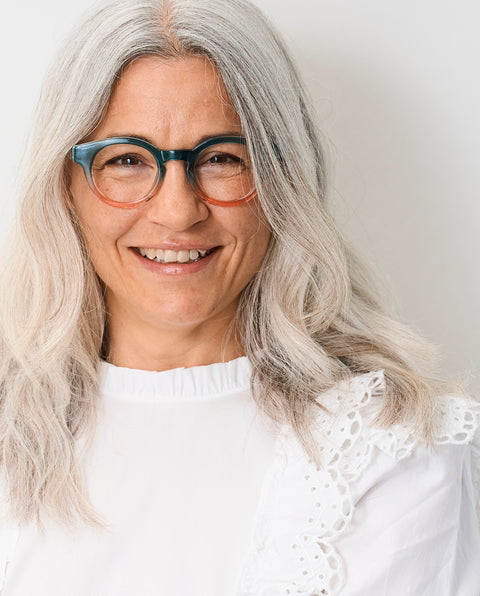 OjeOje E Clear lens glasses - blue/red