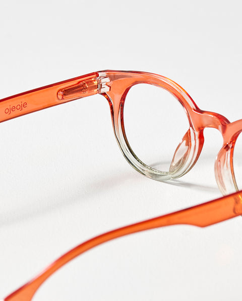OjeOje E Clear lens glasses - red/green