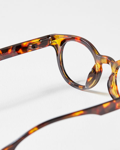 OjeOje E Clear lens glasses - tortoise