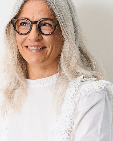 OjeOje E Clear lens glasses - tortoise