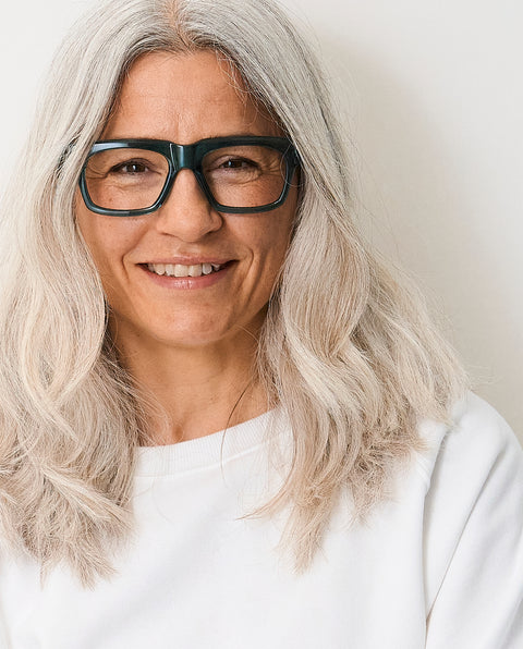 OjeOje F Clear lens glasses - blue