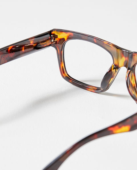 OjeOje F Clear lens glasses - tortoise