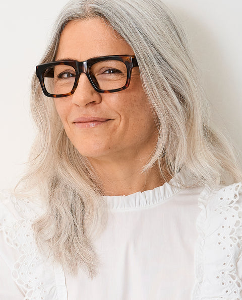 OjeOje F Clear lens glasses - tortoise
