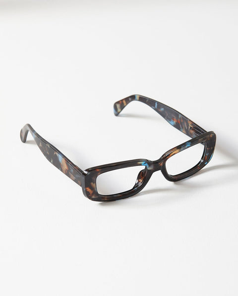OjeOje H Clear lens glasses - tortoise blue