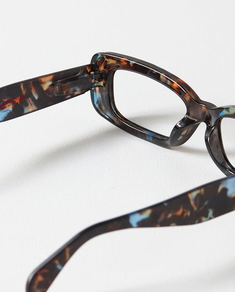 OjeOje H Clear lens glasses - tortoise blue