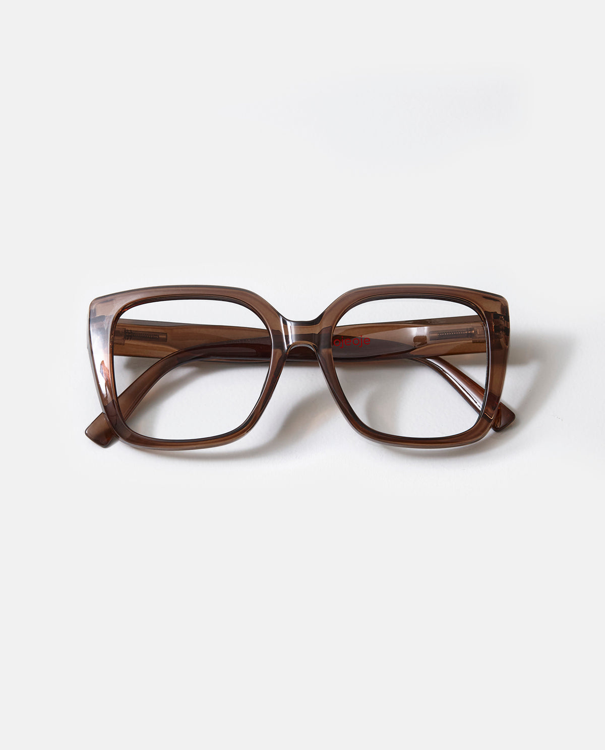 OjeOje D Clear lens glasses - red