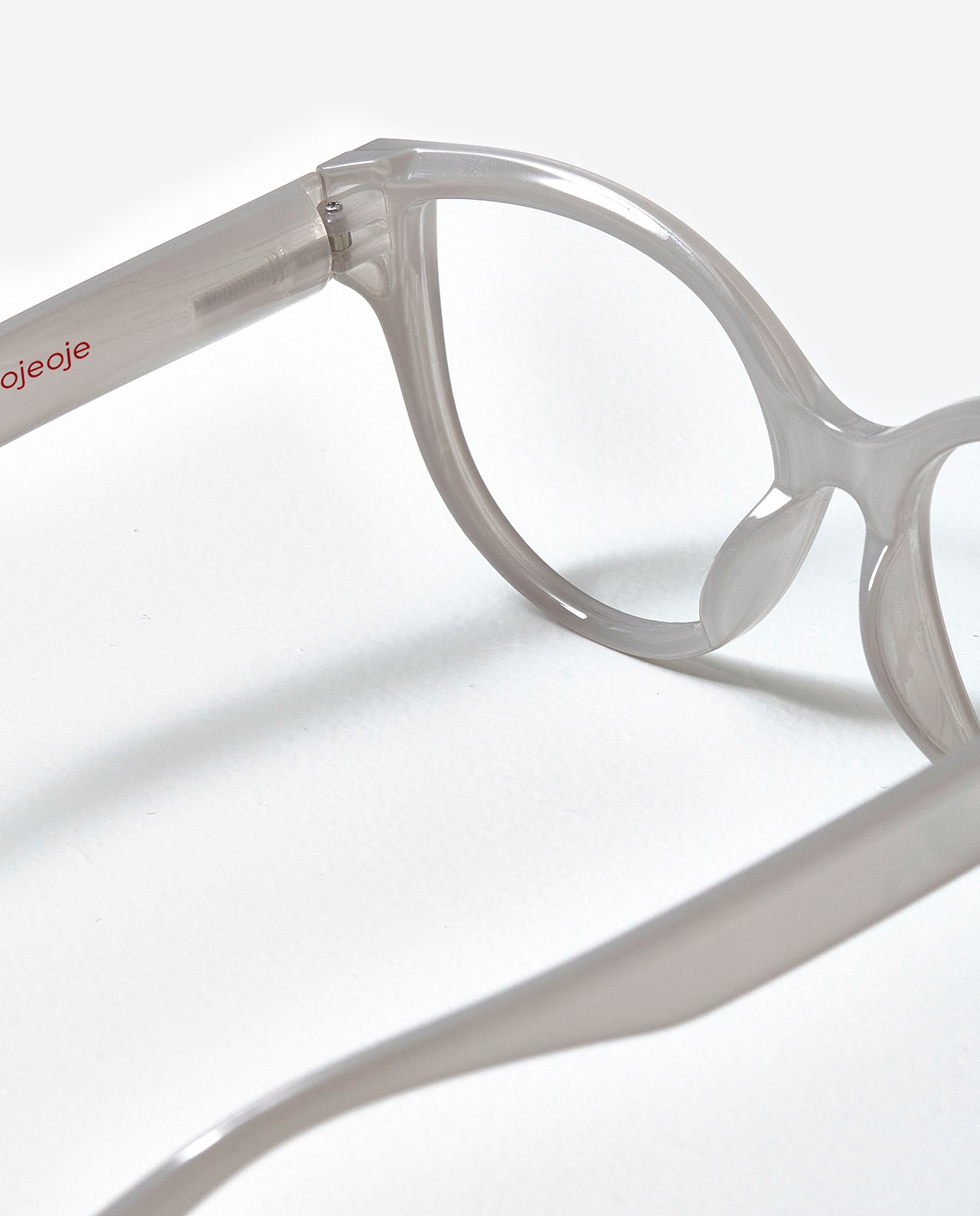 OjeOje D Clear lens glasses - red