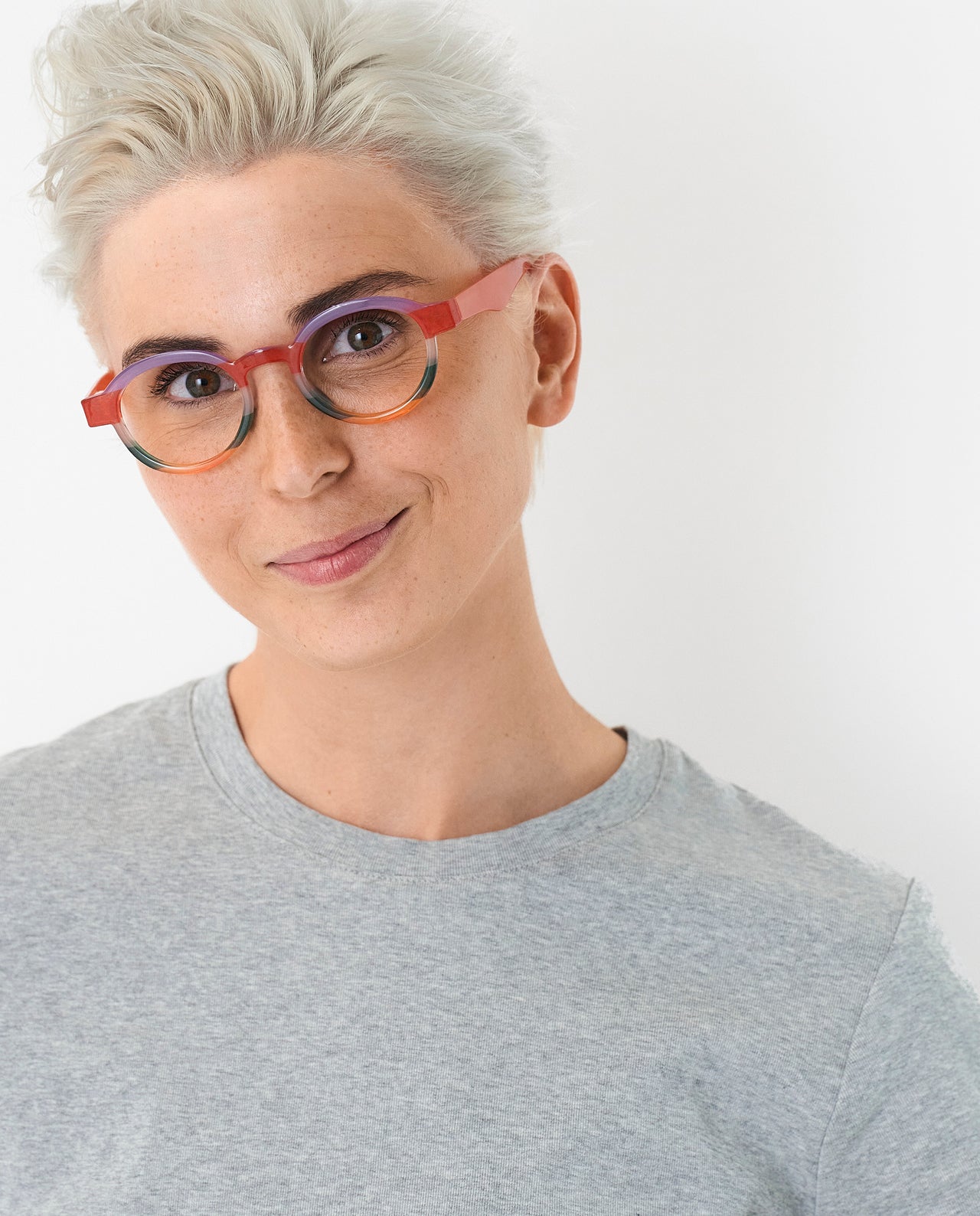 OjeOje K Reading glasses - sunset/red