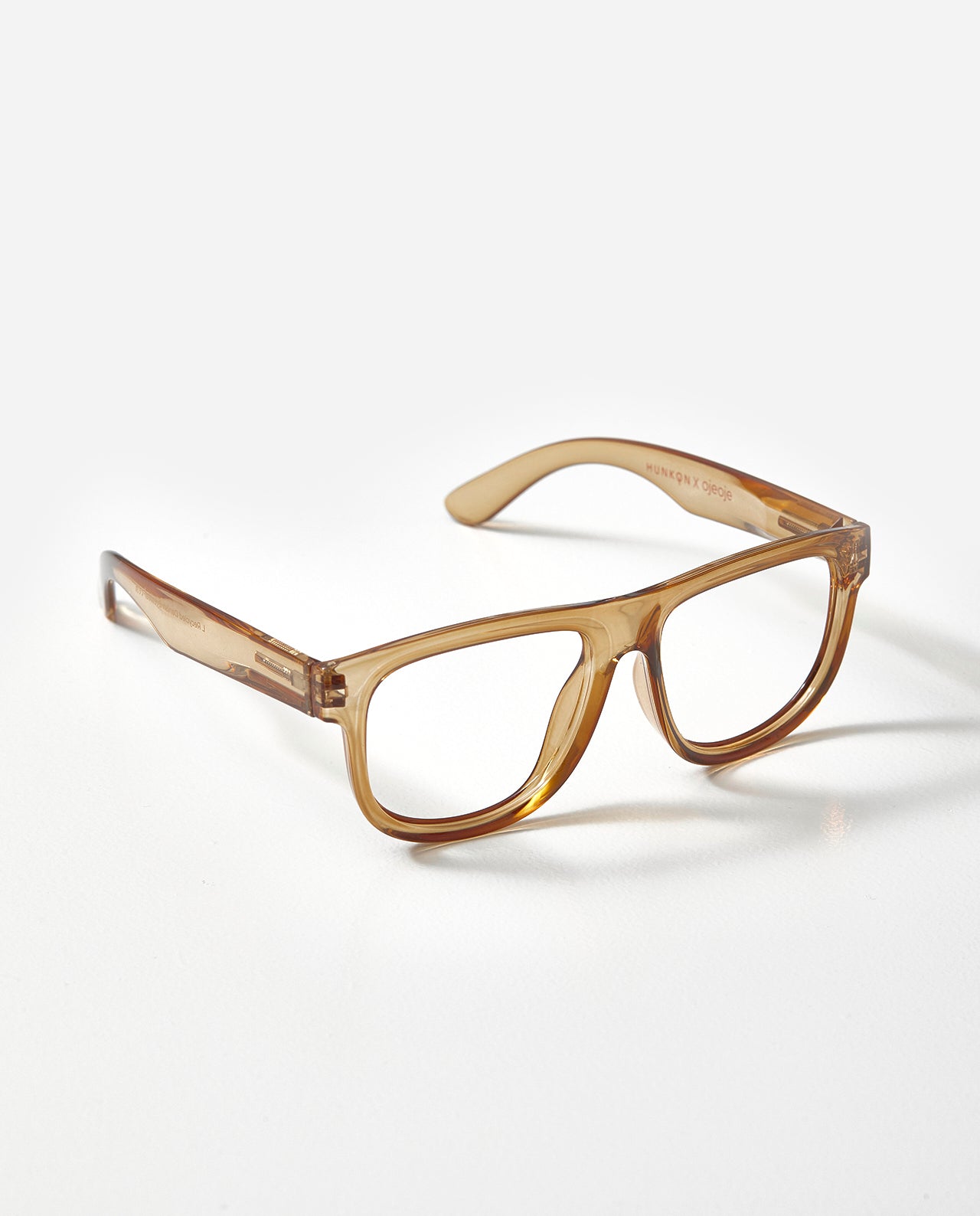OjeOje D Clear lens glasses - red