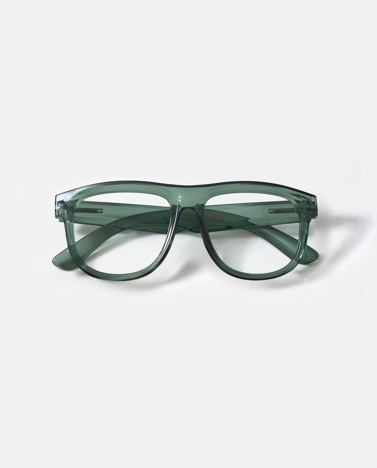 OjeOje D Clear lens glasses - red
