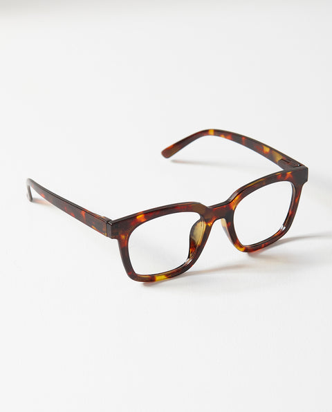 OjeOje D Clear lens glasses - tortoise