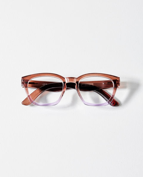 OjeOje D Clear lens glasses - brown/purple