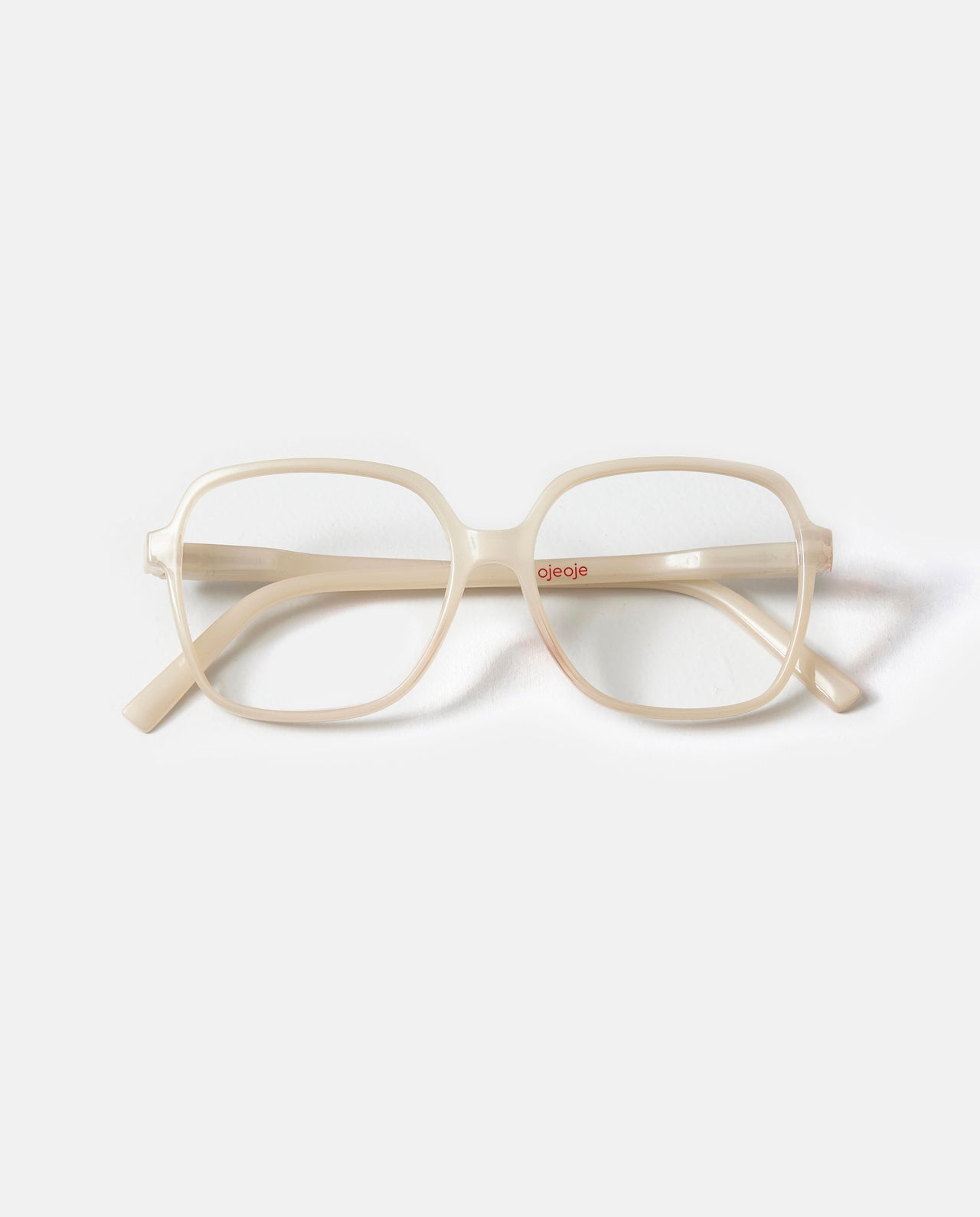 OjeOje G Clear lens glasses - cream