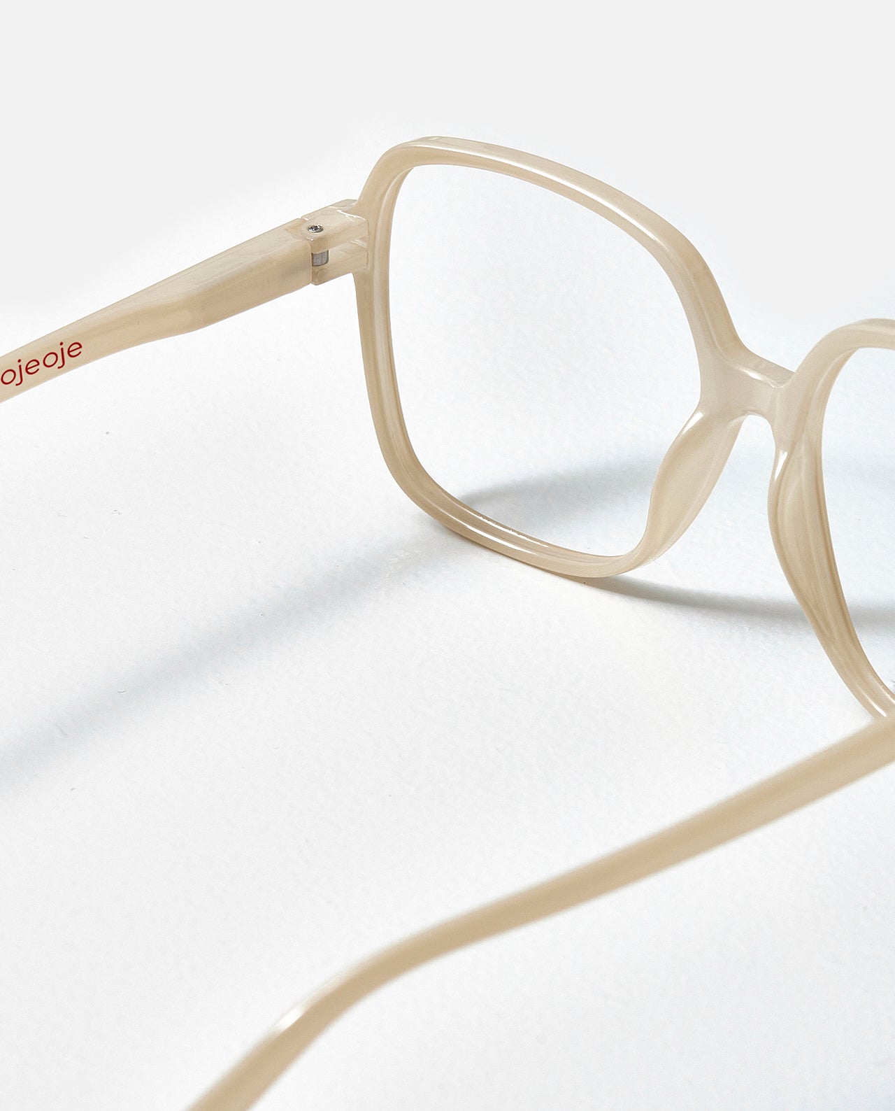 OjeOje G Clear lens glasses - cream