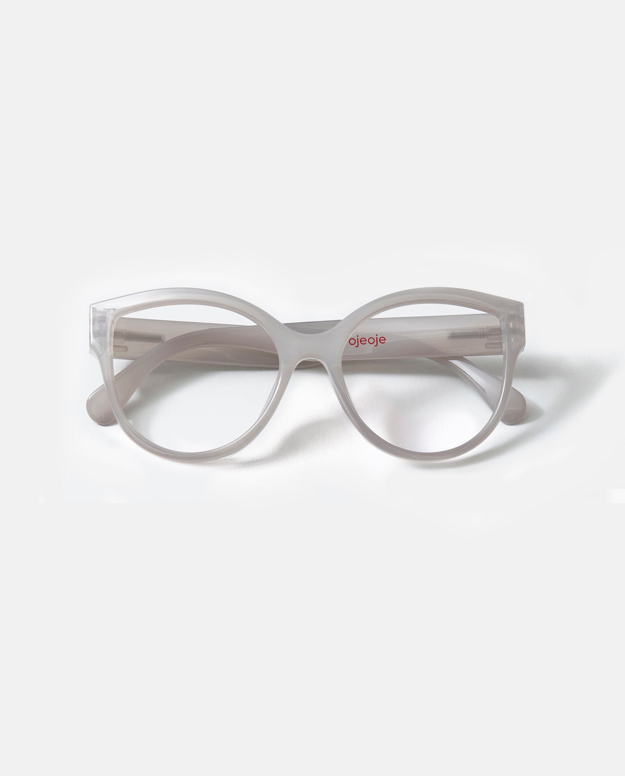 OjeOje D Clear lens glasses - red