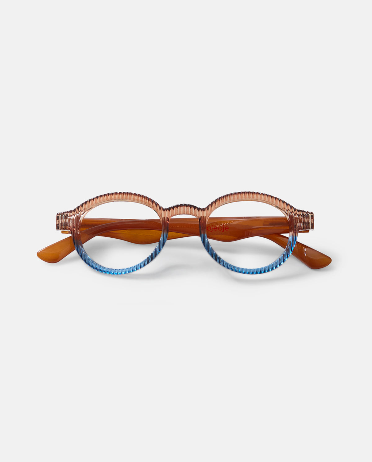 OjeOje K Clear lens glasses - sunset/red