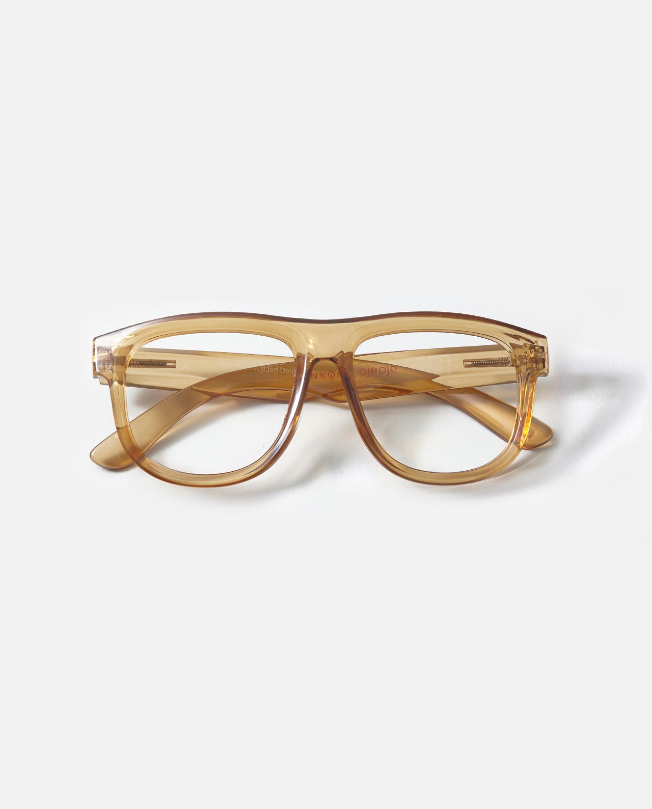 OjeOje D Clear lens glasses - red