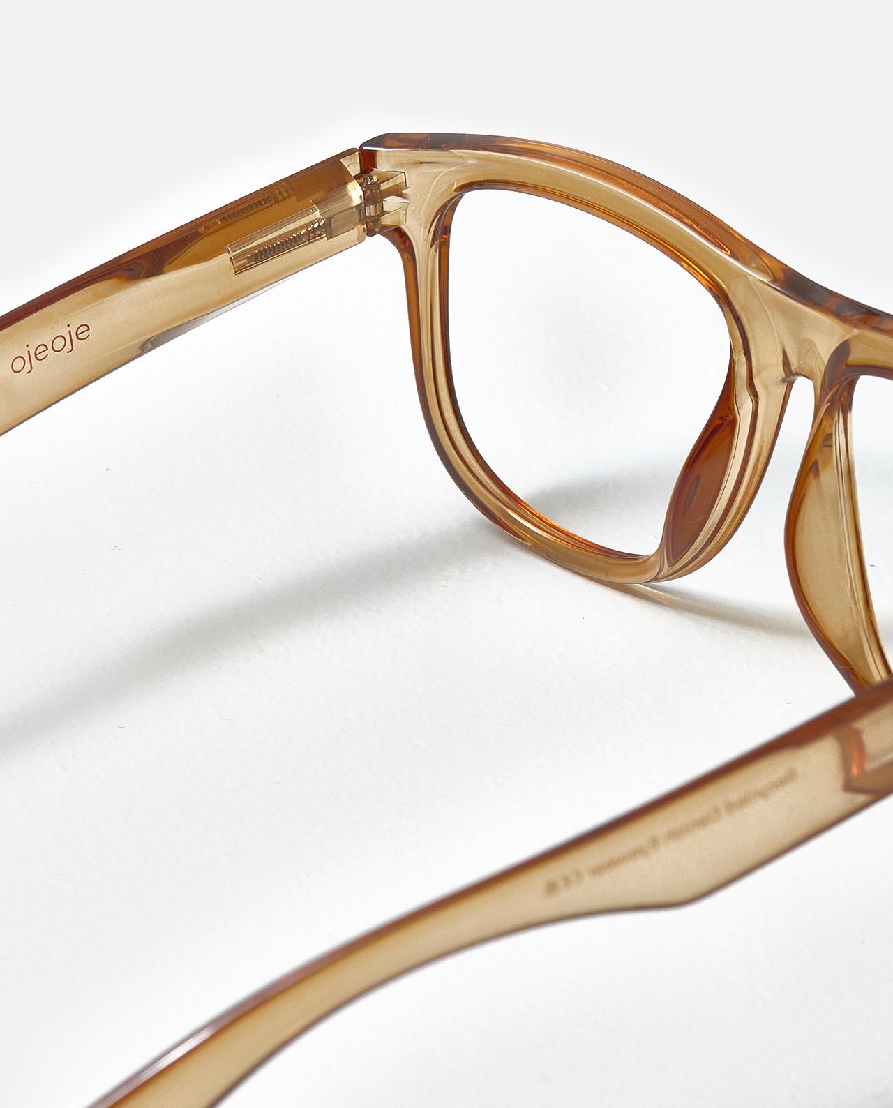 OjeOje D Clear lens glasses - red