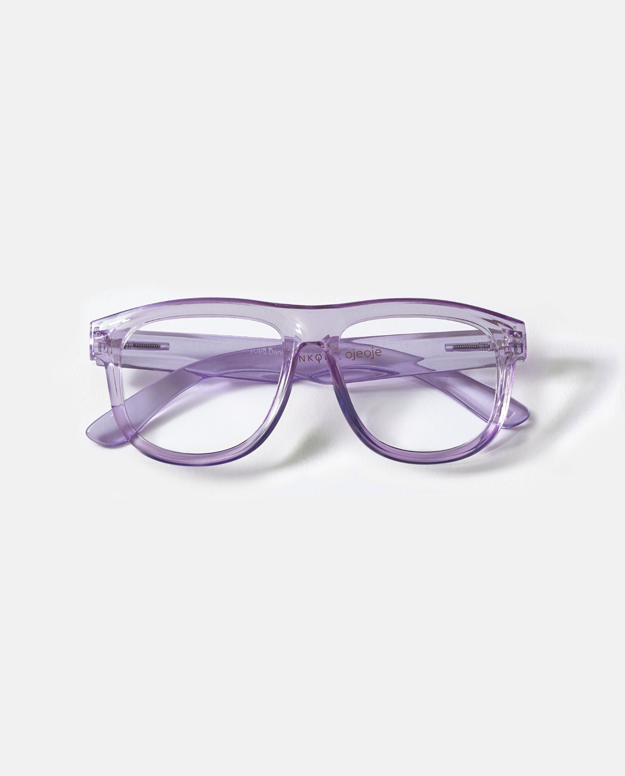 OjeOje D Clear lens glasses - red