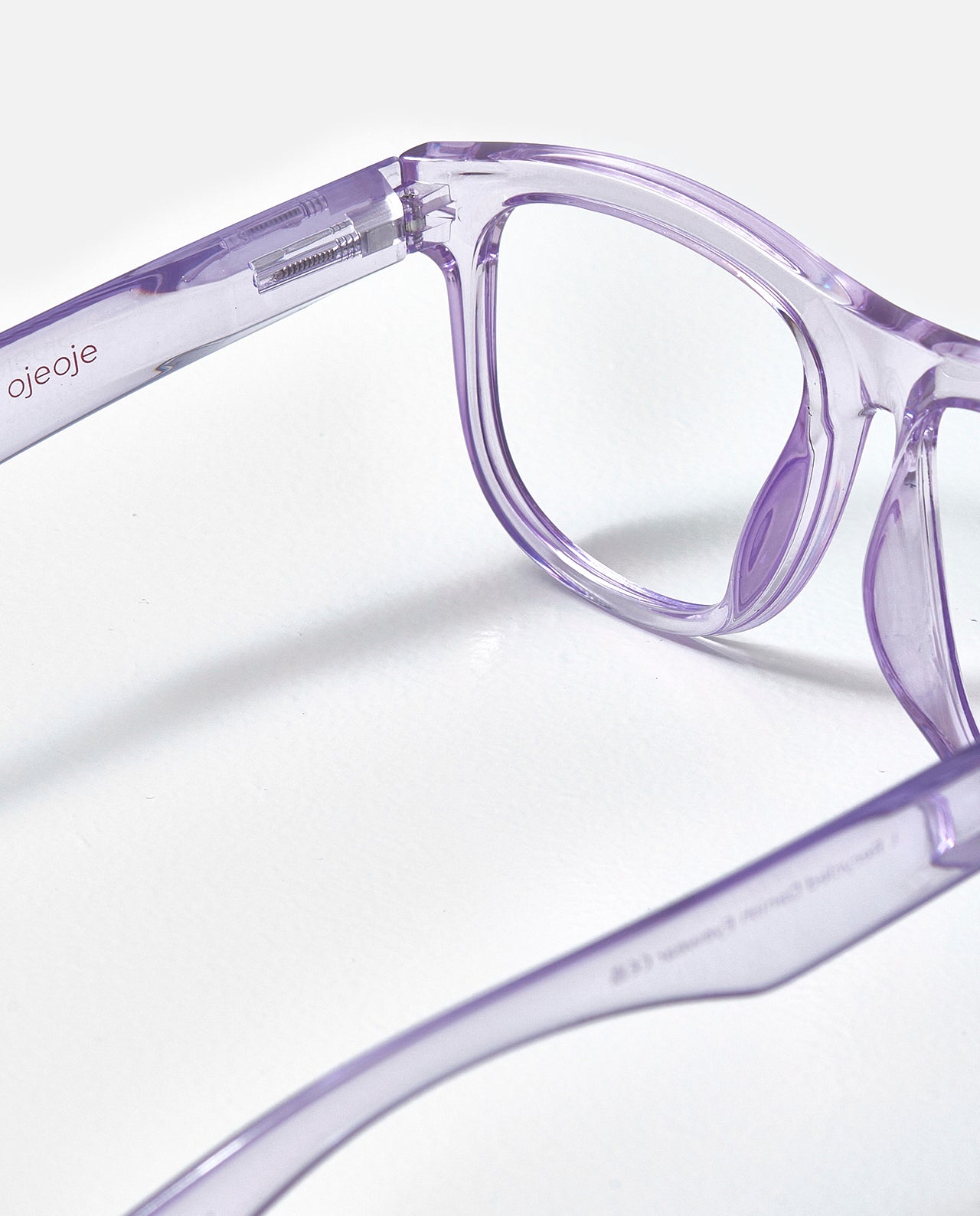OjeOje D Clear lens glasses - red