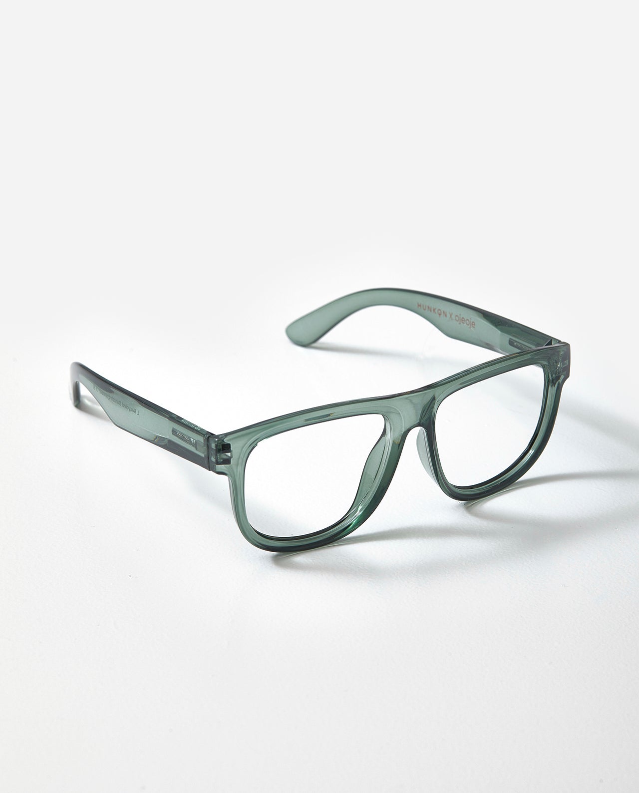 OjeOje D Clear lens glasses - red